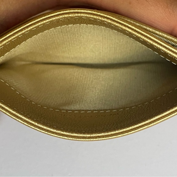 ✨ Authentic EUC Chanel 19 Gold Metallic Lambskin Cardholder  ✨ - Picture 10 of 12